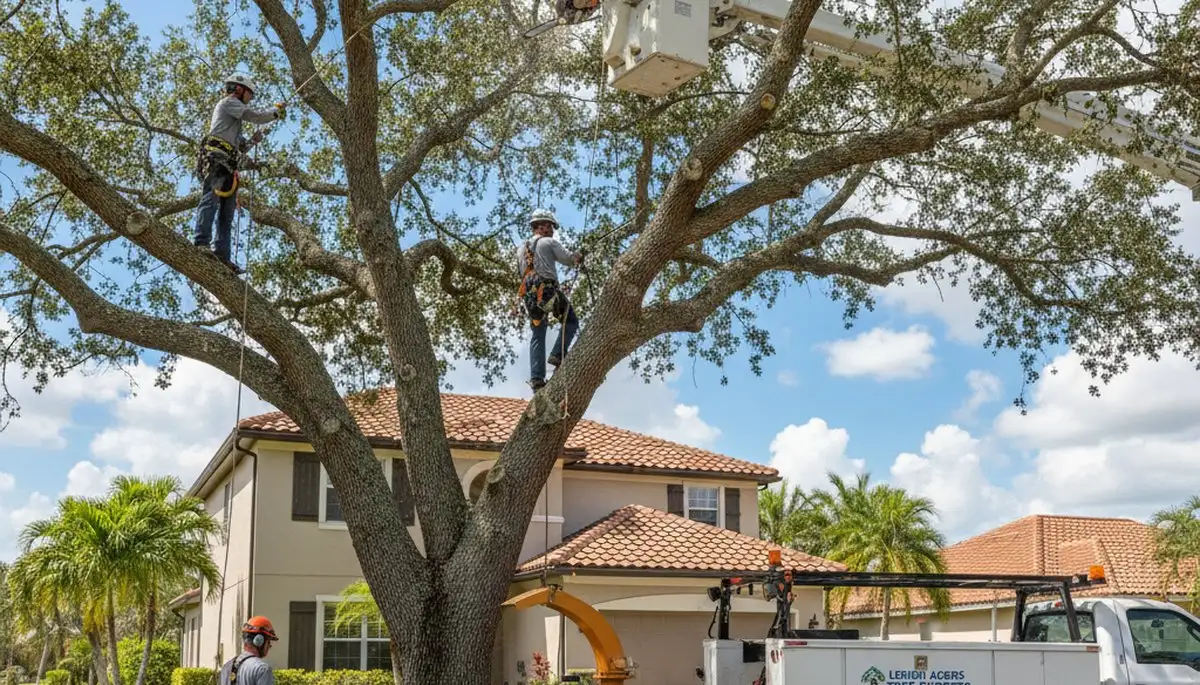 Professional tree removal service in Cape Coral FL by licensed tree experts
